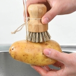 Cepillo Lavaplatos Cocina En Bambu Y Sisal Sin Mango - Imagen 2