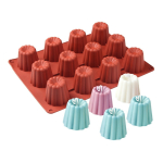 Molde Silicona 12 Mini Budin Flan Donas -40º A 230º - Imagen 2