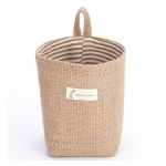 Bolsa Cesto De Tela Lino Para Almacenar Objetos Colgante - Imagen 28