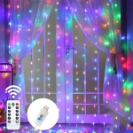 Cortina De Luces Led 3x3 Metros Para Boda Fiesta Decoración - Imagen 2