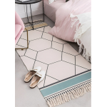 Alfombras Nórdicas Vintage Con Borlas Flecos Textil Deco - Imagen 11