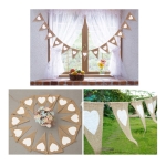 Guirnalda De Banderines Arpillera Vintage Fiestas Hogar - Imagen 5