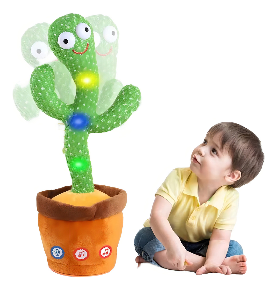 D_899225-MLA100083703685_122025-F.jpg Muñeco Cactus Bailarin Musical Juguete Repetidor Para Niños - Imagen 1