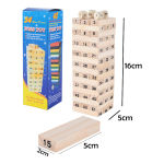 Juego De Mesa Torre De Madera Niños Niñas Estrategia - Imagen 6