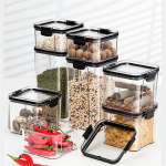 Recipiente Organizador Apilable Con Tapa Hermética - 1800 Ml Color Transparente - Imagen 3