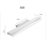Lampara Artefacto Barra Led 62 Cm Baño 14w Luz Calida - Imagen 5