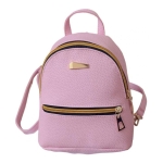 Mini Mochila Bandolera Simil Cuero Moderna Chica - Imagen 2