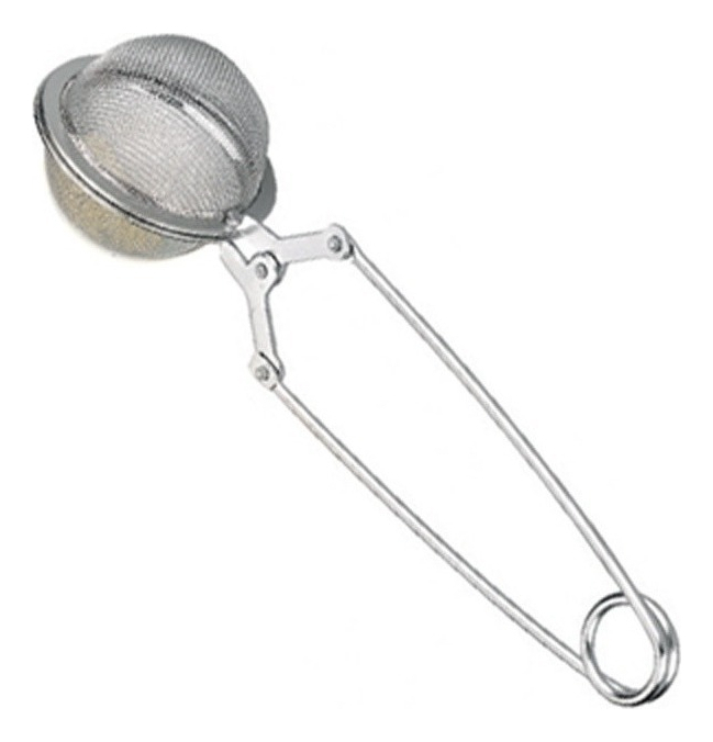 D_901099-MLA99574280594_122025-F.jpg Infusor De Té Pinza Bola / Filtro Para Té 4 Cm Marca Ibili Color Gris - Imagen 1