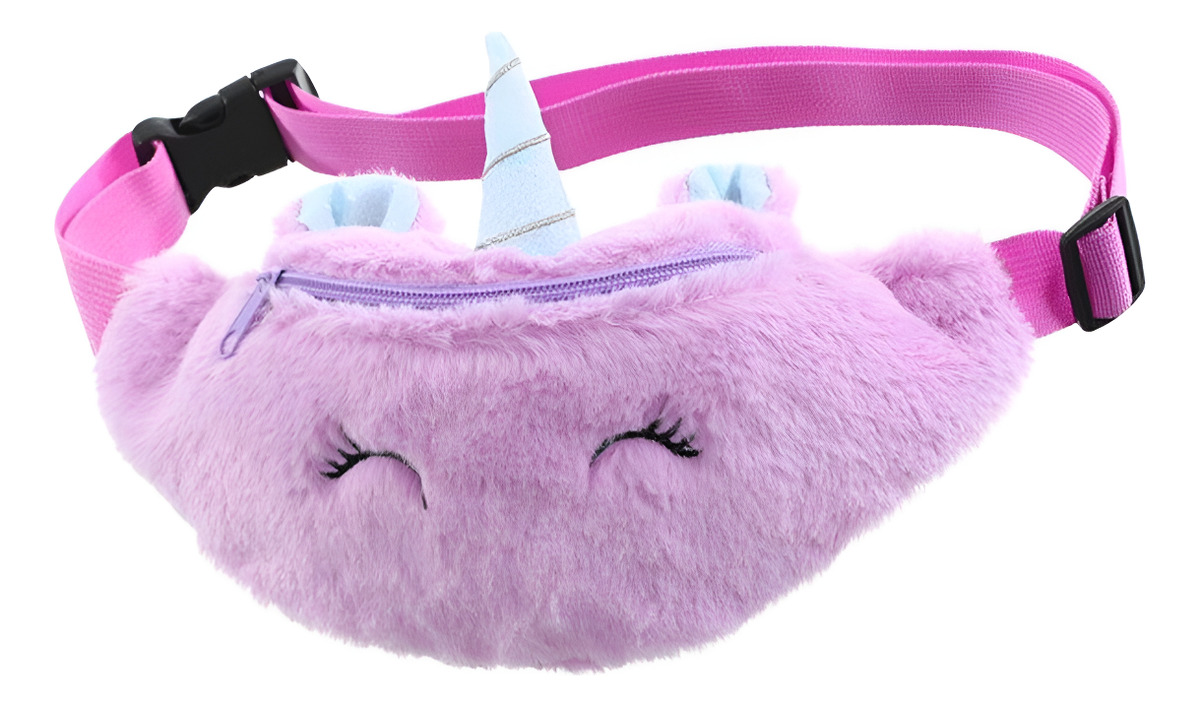 D_901447-MLU92199489046_092025-F.jpg Riñonera Peluche Unicornio Infantil Niñas - Imagen 1