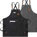 Delantal Gastronómico Unisex Jean Cocina Barbería Asado Chef - Imagen 12