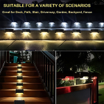 Lampara Solar Jardin Deck Baranda Pasa Manos Escaleras - Imagen 7