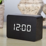 Reloj Digital Madera Usb Despertador Temperatura Fecha - Imagen 9