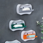 Jabonera Con Tapa Vertical Organizador Baño Ducha Tocador - Imagen 11