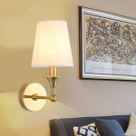 Lampara Aplique De Pared Recta Candelabro Elegante Moderna Estructura Dorado - Imagen 3