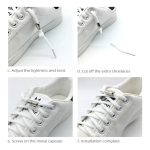 Cordones Elasticos Para Championes Sin Nudo Cierre Metalico - Imagen 13
