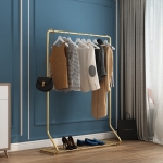 Perchero Con Zapatero Vestidor Metalico De Estilo Nordico - Imagen 4