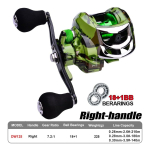 Reel Pesca Rotativo Alta Velocidad 7.2:1 Freno Cnc - Imagen 2