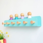 Perchero Colgante De Pared Infantil Con Estante Decorativo - Imagen 4