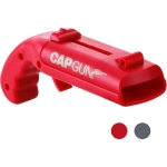 Destapador Abridor Botellas, Diseño Arma Pistola Rojo Y Gris - Imagen 2