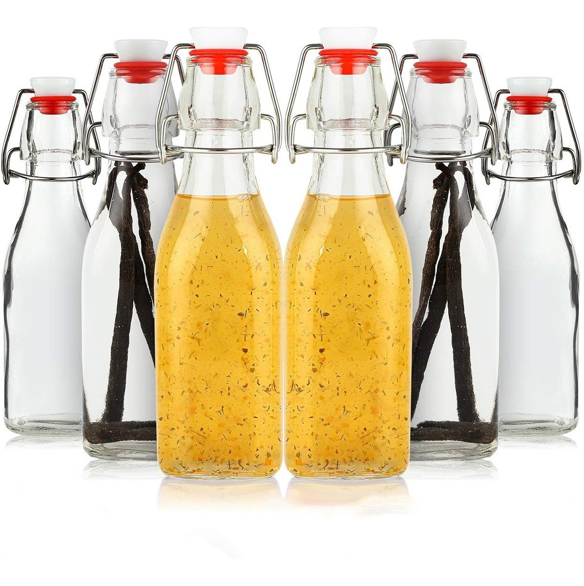 D_906248-MLU48946441724_012022-F-1.jpg Botella De Vidrio Tapon Hermetico Para Fermentacion 500ml - Imagen 1