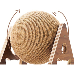 Juguete Rascador Para Gatos Bola De Hilo Sisal Facil Armado 18cm - Imagen 7