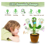 Muñeco Cactus Bailarin Musical Juguete Repetidor Para Niños - Imagen 4