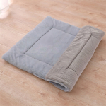 Almohadón Cucha Cama Para Mascotas Perro Gato De Interior Color Gris Diseño Liso - Imagen 6