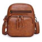 Morral Bandolera Bolso Unisex Cuero Pu Moda Hombre Mujer - Imagen 8