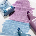 Pack X 4 Resaltadores Pastel Con Glitter Ideal Escolares - Imagen 4