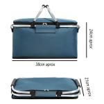 Bolso Conservadora Para Picnic Con Asas Gran Capacidad - Imagen 9