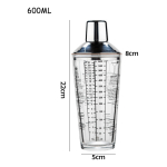 Coctelera De Vidrio Profesional Mezclador Con Recetas - Imagen 7