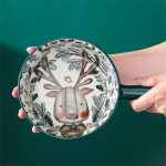 Plato Hondo Estilo Cazuela Copetin Cerámica Con Asa 15cm - Imagen 3