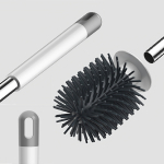 Cepillo Escobilla Limpia Inodoro Baño Silicona Autosecante - Imagen 5