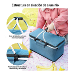 Bolso Conservadora Para Picnic Con Asas Gran Capacidad - Imagen 24