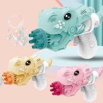 Pistola De Burbujeo Dinosaurio Para Niños Niñas A Pila - Imagen 3