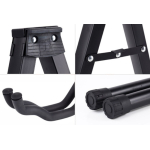 Soporte De Guitarra Plegable De Metal Color Negro - Imagen 5