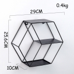 Estante Hexagonal Nordico Efecto 3d Decoracion Hierro - Imagen 12