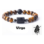 Pulsera De Piedras Naturales Signos Zodiacales Ojo De Tigre - Imagen 68