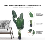Planta Artificial Banano Con Maceta Decoración Grande - Imagen 5