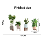 Vinilo Decorativo De Pared Macetas - Imagen 5