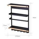 Portarollo Acero Colgante Imantado Repisa Estante Cocina Bañ - Imagen 8