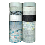 Set X12 Cinta Adhesiva Decorativa De Papel Washi Tape - Imagen 8