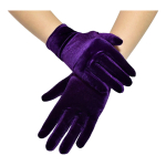 Guantes Textura Terciopelo Gamuza Cortos - Imagen 7