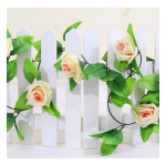 Guirnalda De Flores Artificial,guía De Rosas Artificial,flor - Imagen 10