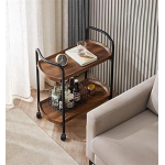 Carrito Organizador De Madera Con Ruedas Para Cocina Hogar - Imagen 4