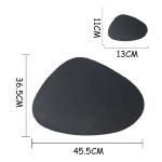 Mantel Individual + Posavaso De Cuero Pu Para Mesa - 43 X 37 - Imagen 10