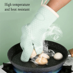 Guante Manopla Antideslizante P/ Cocina Horno Silicona Tela - Imagen 14