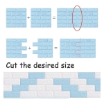 Set X5 Revestimientos Adhesivo Panel 3d Simil Ladrillo - Imagen 3