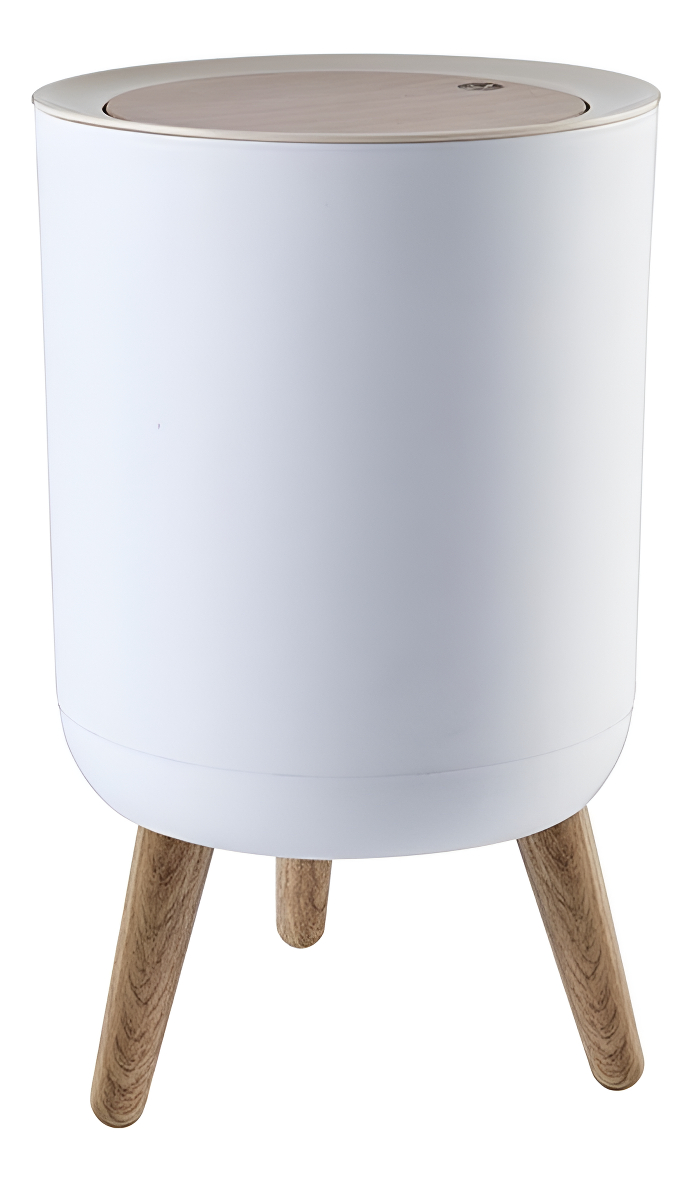 D_920148-MLU93324673204_092025-F.jpg Papelera Cesto Basura Patas De Madera Decorativo Cocina Baño - Imagen 1