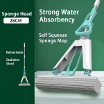 Mopa Trapeador Plegable Lampazo Escurridor Esponja Absorbent Color Naranja Y Verde - Imagen 5